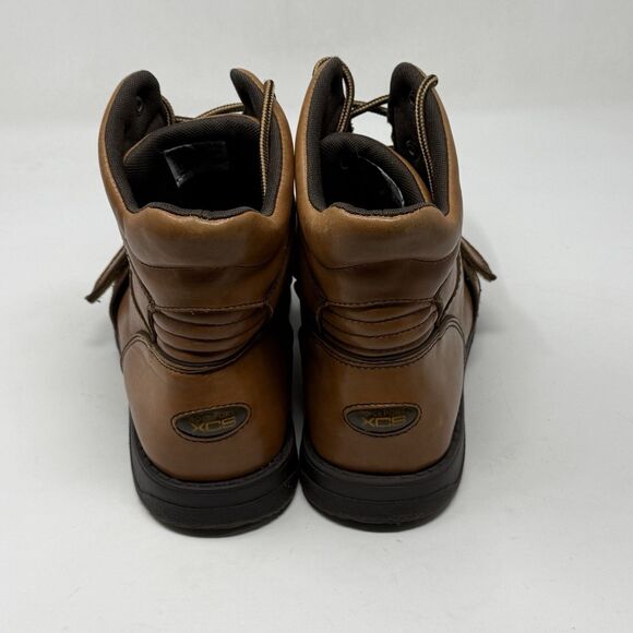 Rockport XCS Chukka Boots Mens 11 M Brown Leather Cross Strap High Ankle Lace Up main image 3
